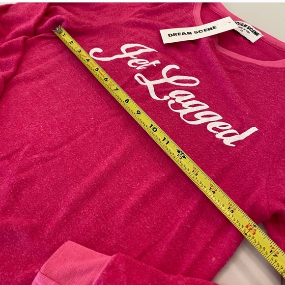 Wildfox dream scene jet lagged hot pink sweatshirt - Picture 5 of 6